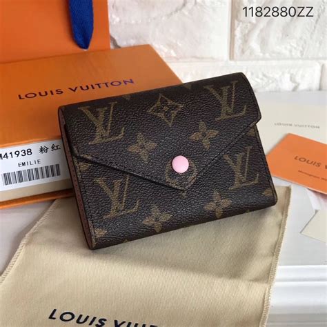 louis vuitton wallet pink inside.